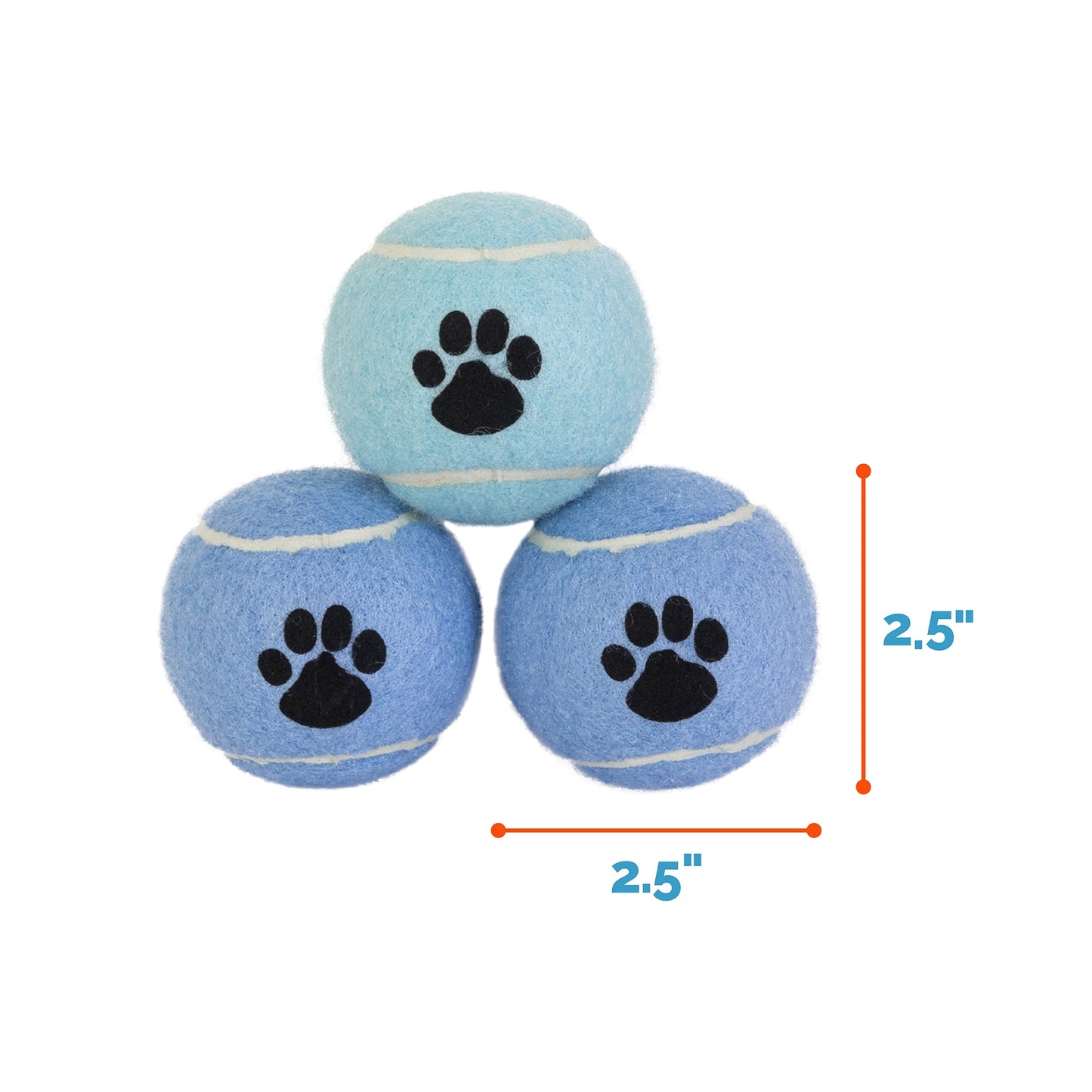 3 Pack Fetch Balls Dog Toy